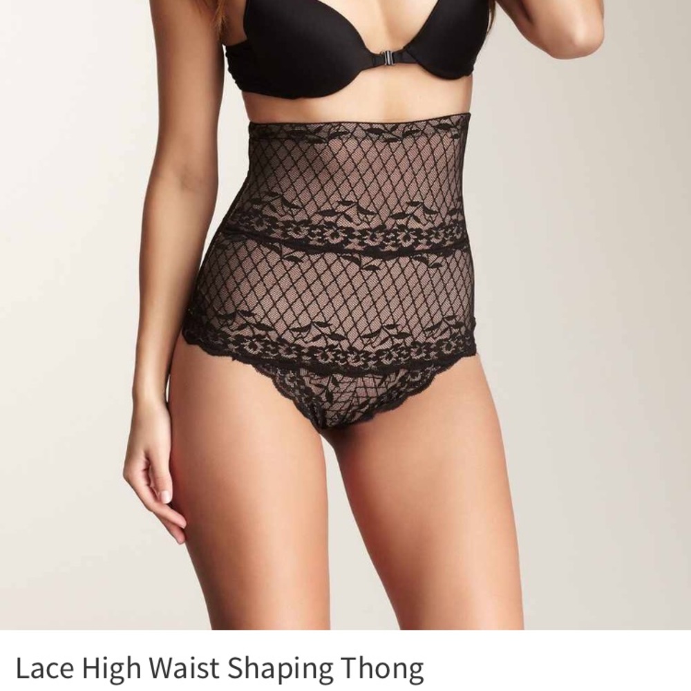 LACE HIGH WAIST SHAPING THONG